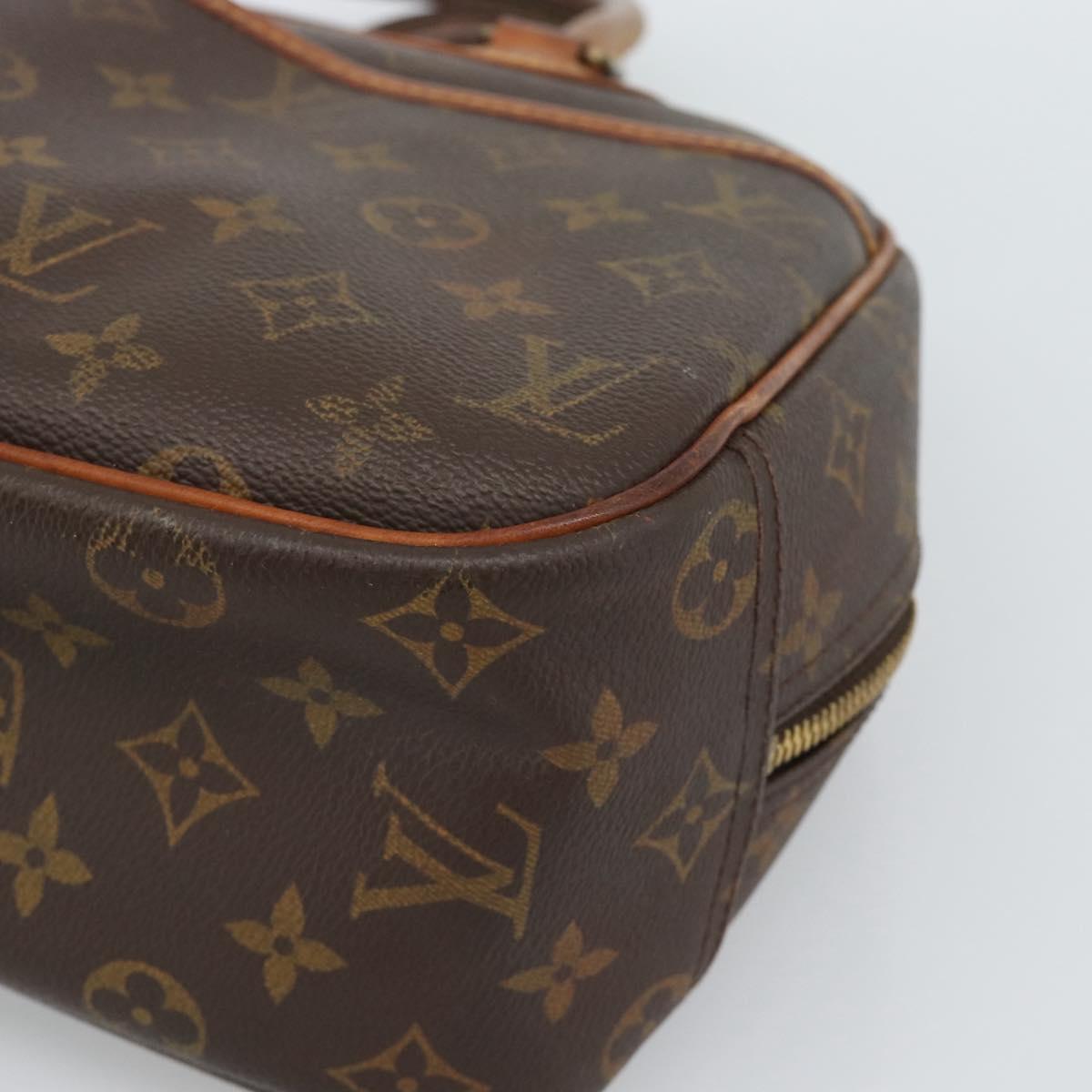 LOUIS VUITTON Monogram Trouville Hand Bag M42228 LV Auth 189923
