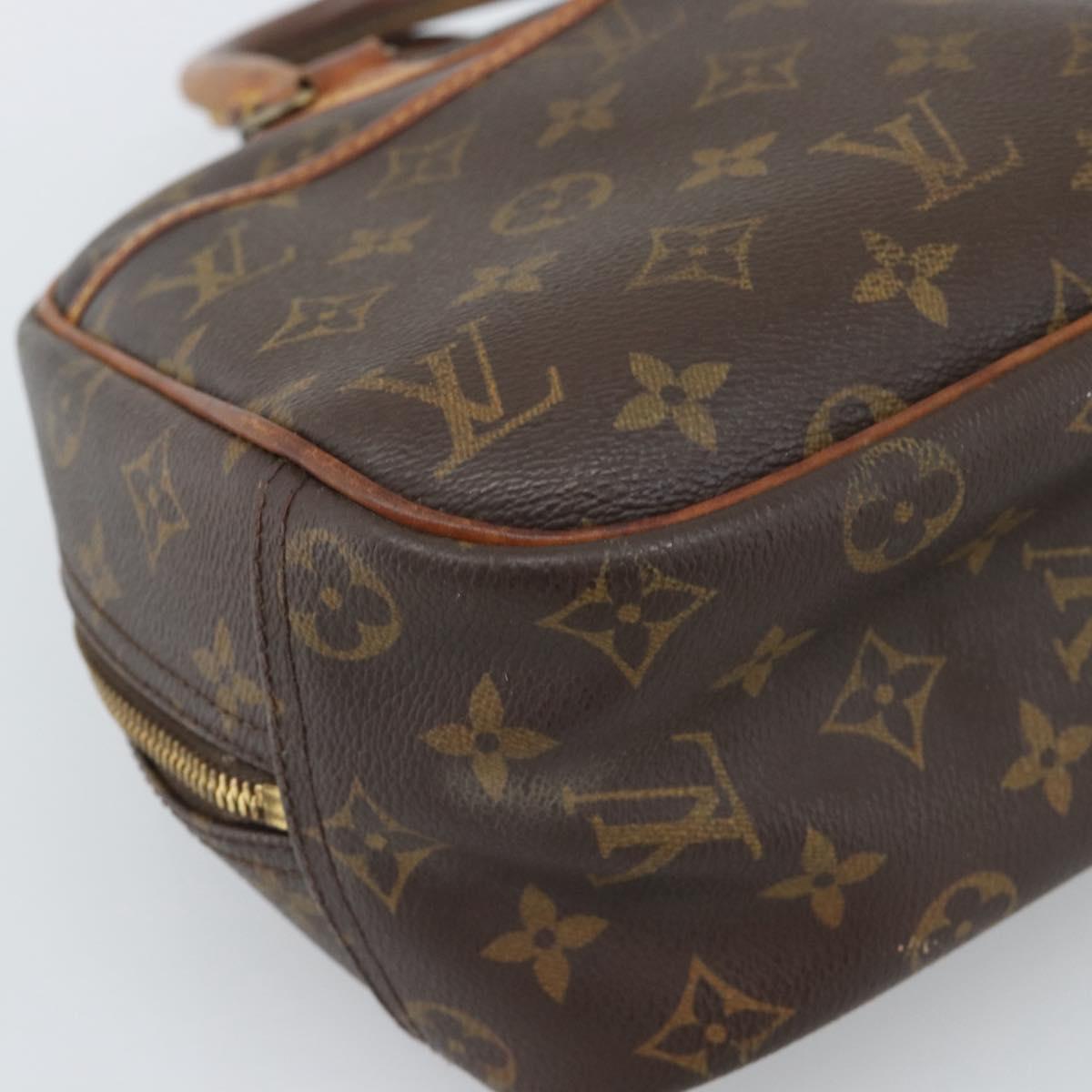 LOUIS VUITTON Monogram Trouville Hand Bag M42228 LV Auth 189923