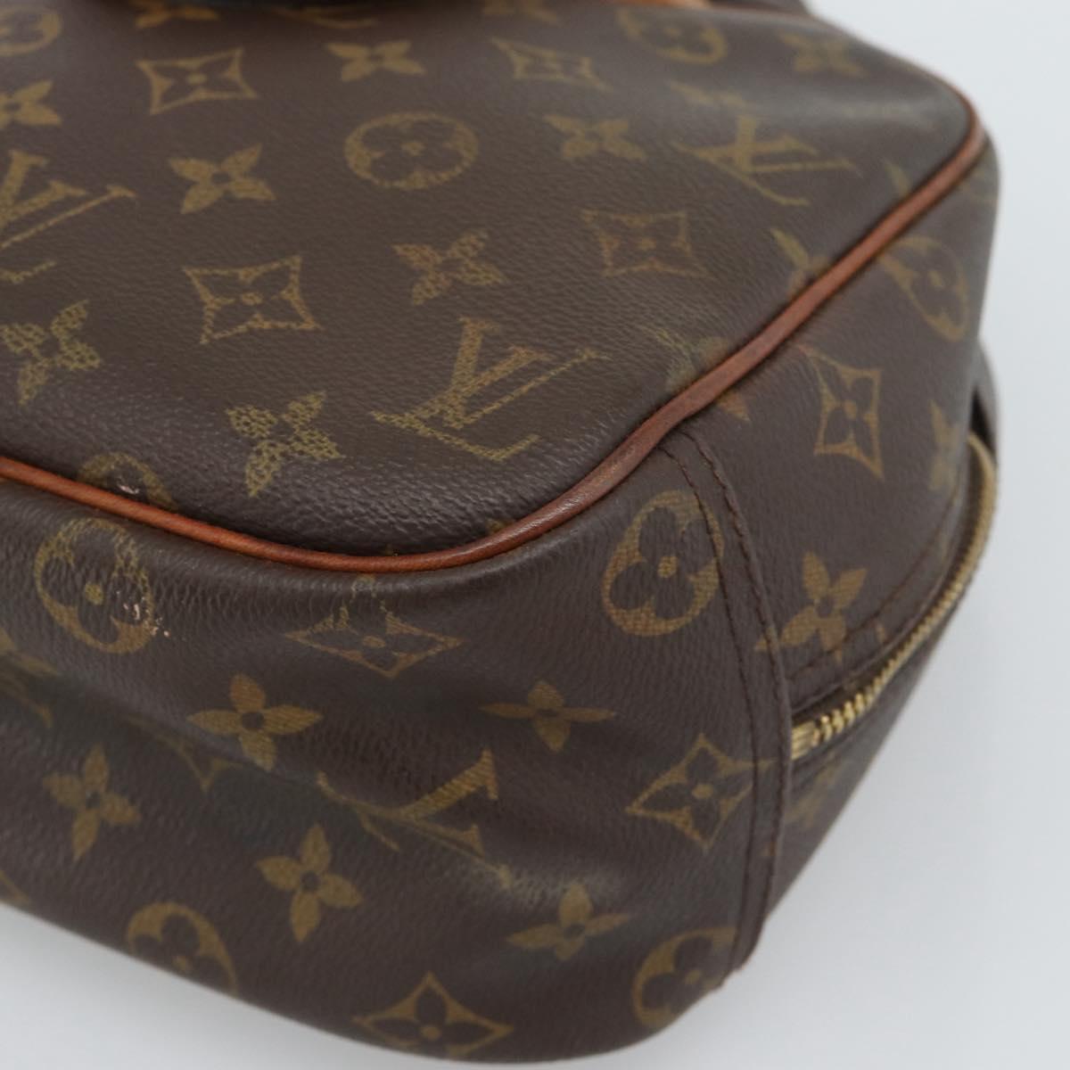 LOUIS VUITTON Monogram Trouville Hand Bag M42228 LV Auth 189923