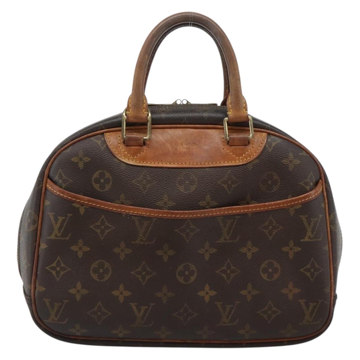 LOUIS VUITTON Monogram Trouville Hand Bag M42228 LV Auth 189923