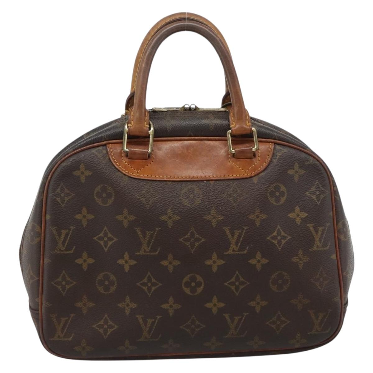 LOUIS VUITTON Monogram Trouville Hand Bag M42228 LV Auth 189923