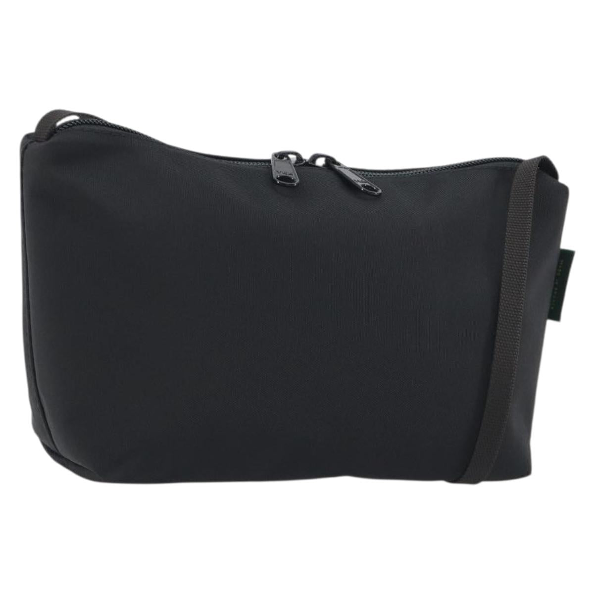 Herve Chapelier Shoulder Bag Canvas Black Auth 189983A