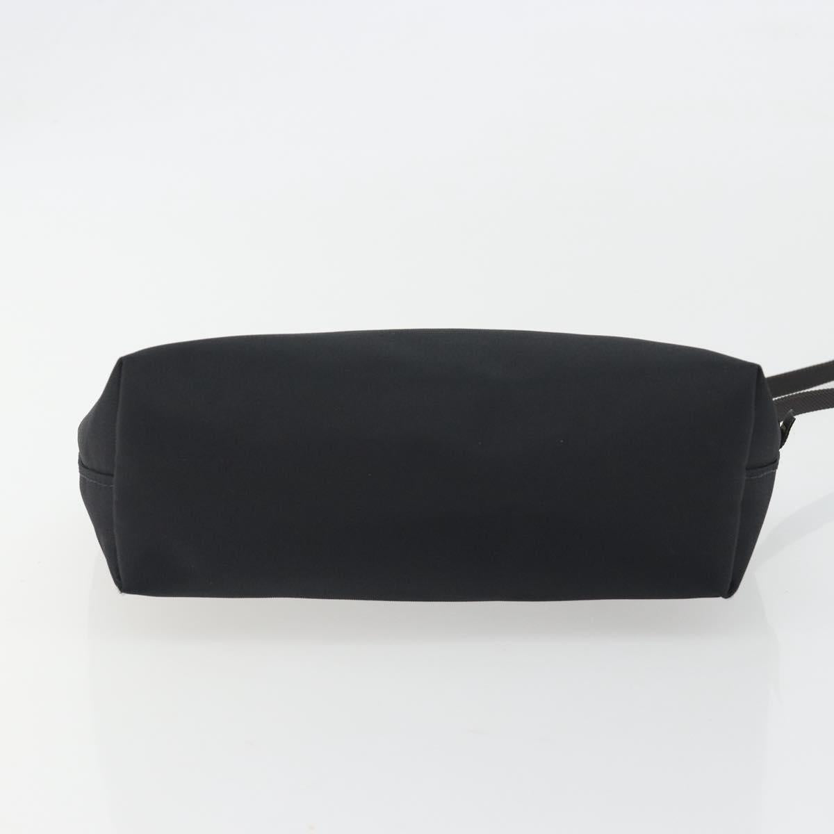 Herve Chapelier Shoulder Bag Canvas Black Auth 189983A