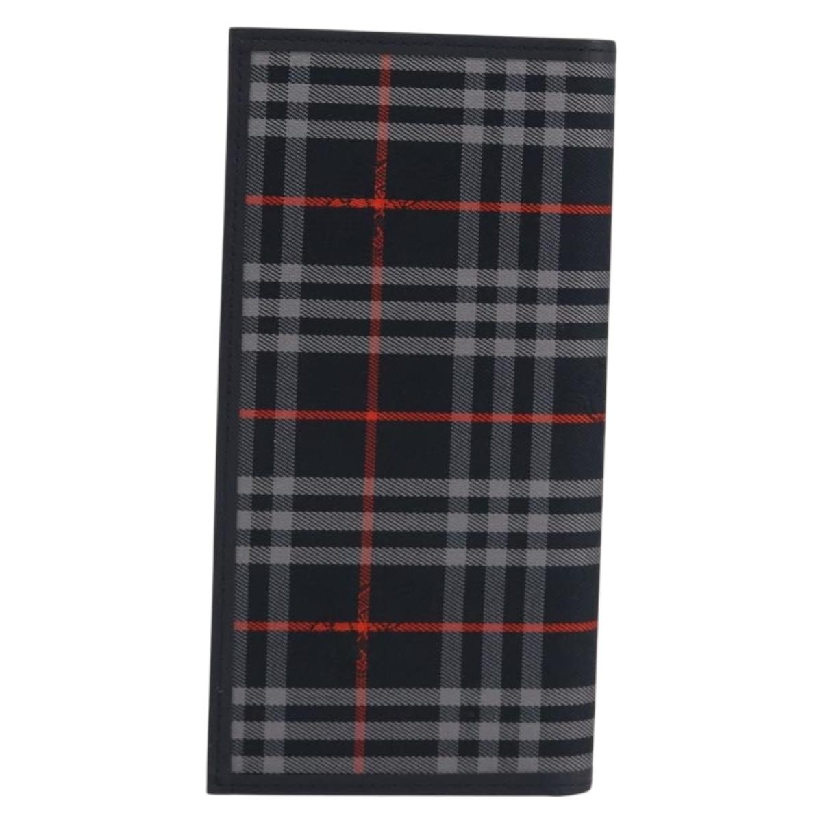 BURBERRY Nova Check Day Planner Cover Canvas Navy Auth 189993A