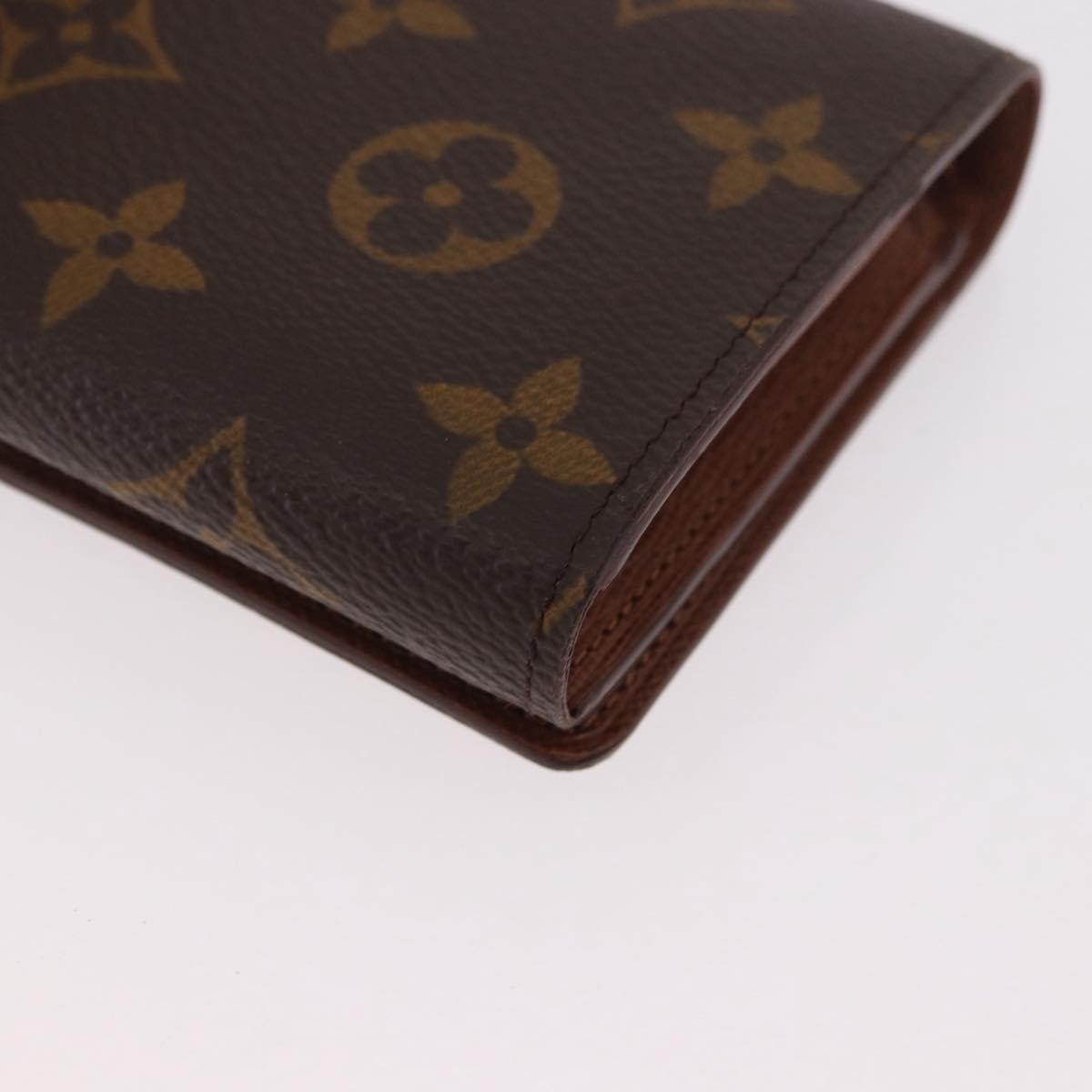 LOUIS VUITTON Monogram Porte Monnaie Billets Tresor Wallet M61730 Auth 189995A