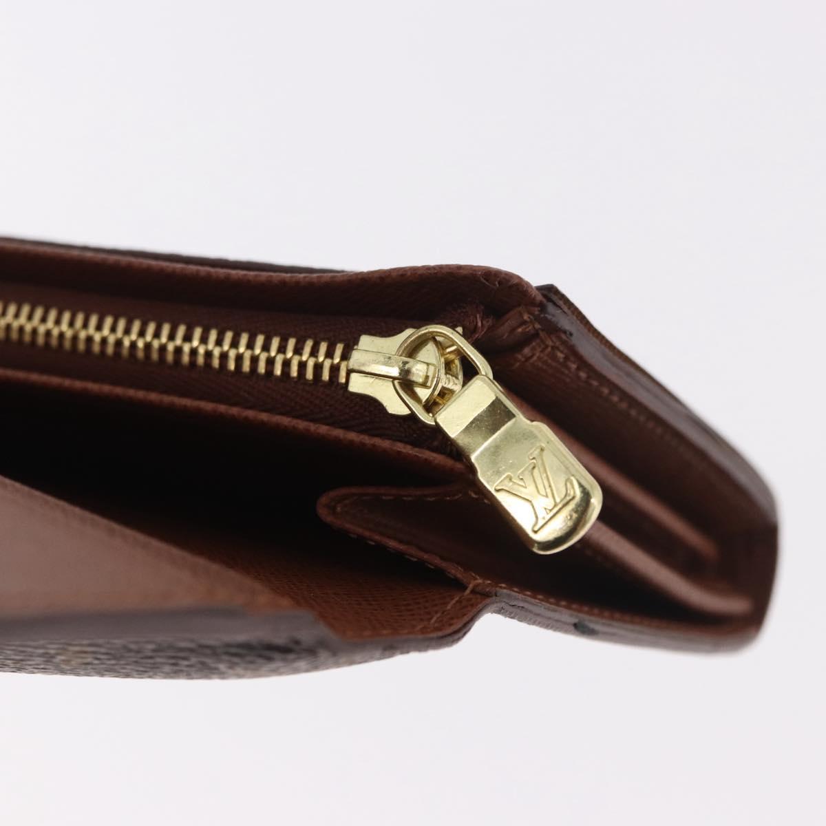 LOUIS VUITTON Monogram Porte Monnaie Billets Tresor Wallet M61730 Auth 189995A