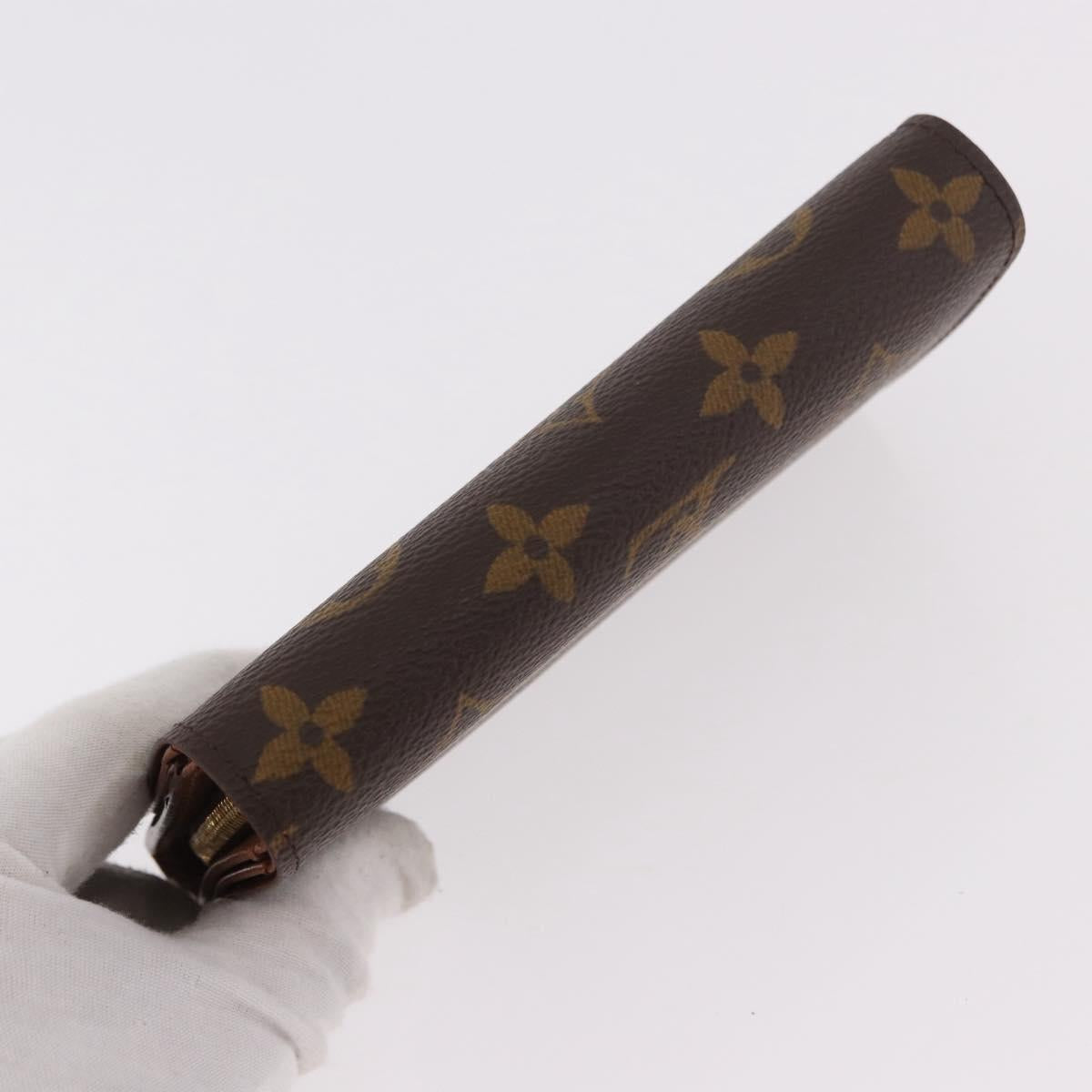 LOUIS VUITTON Monogram Porte Monnaie Billets Tresor Wallet M61730 Auth 189995A