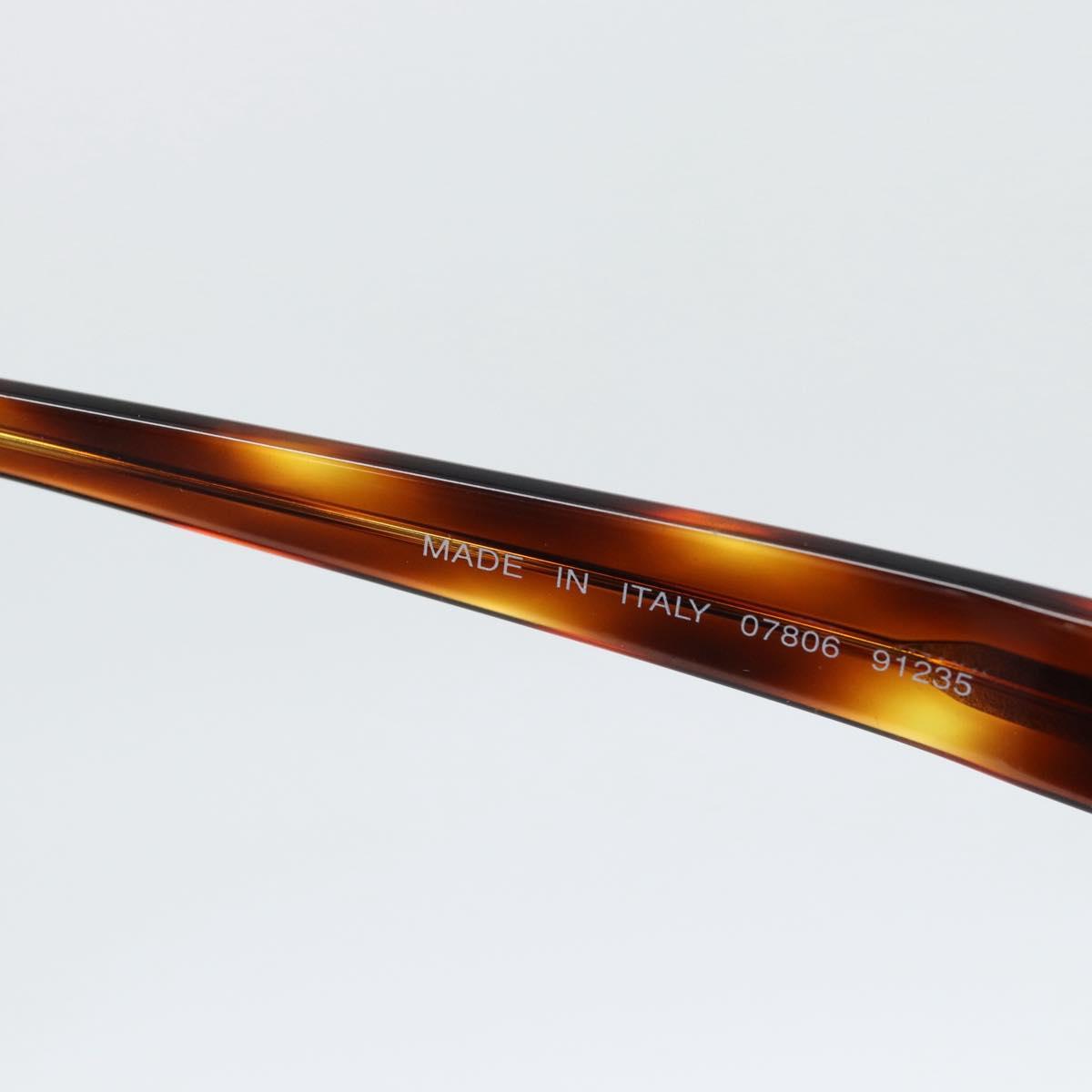 CHANEL COCO Mark Sunglasses Plastic Brown Gold CC Auth 189997M