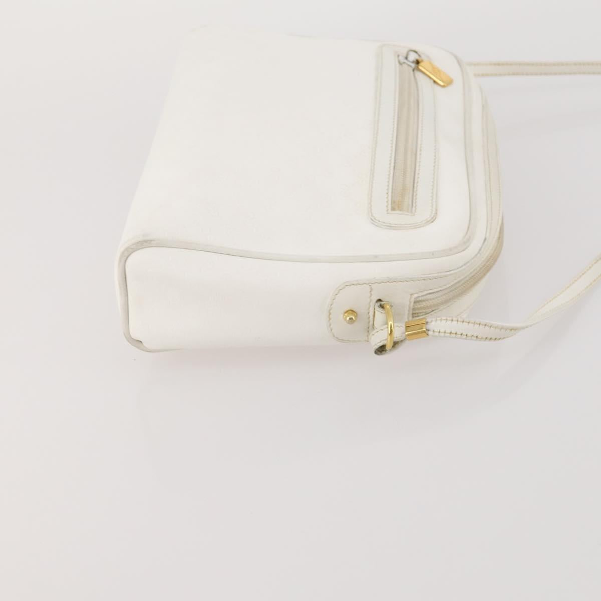 GUCCI GG Canvas Micro GG Supreme Shoulder Bag PVC 2 Set White Black Auth 190001