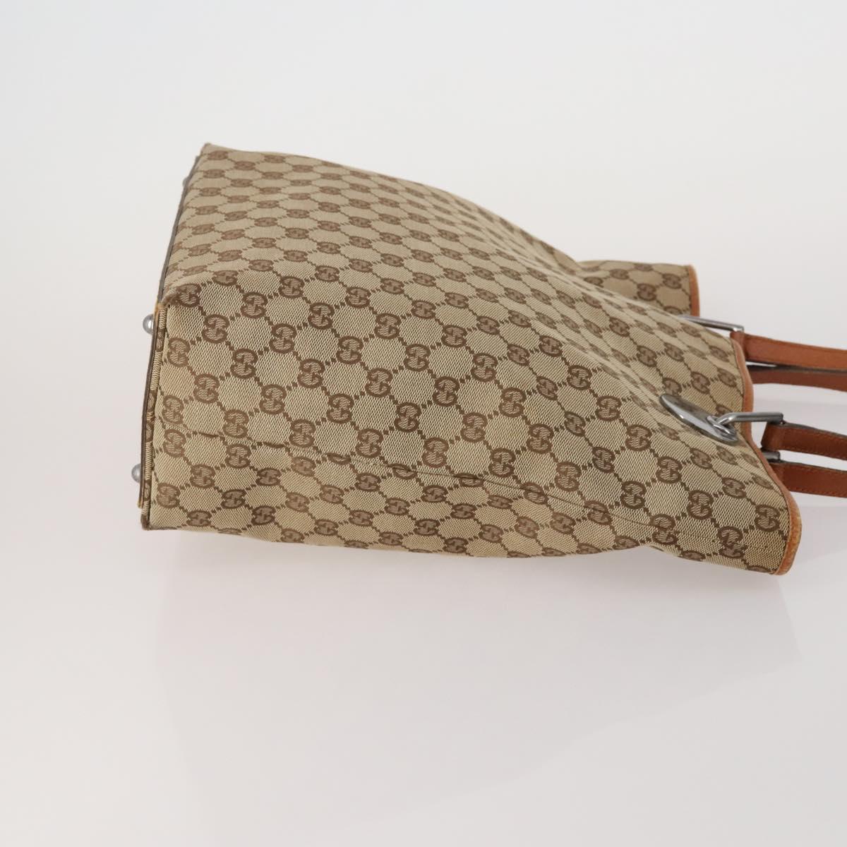 BOTTEGA VENETA Gucci GG Canvas Bag Wool Leather 4 Set Brown Beige Auth 190006