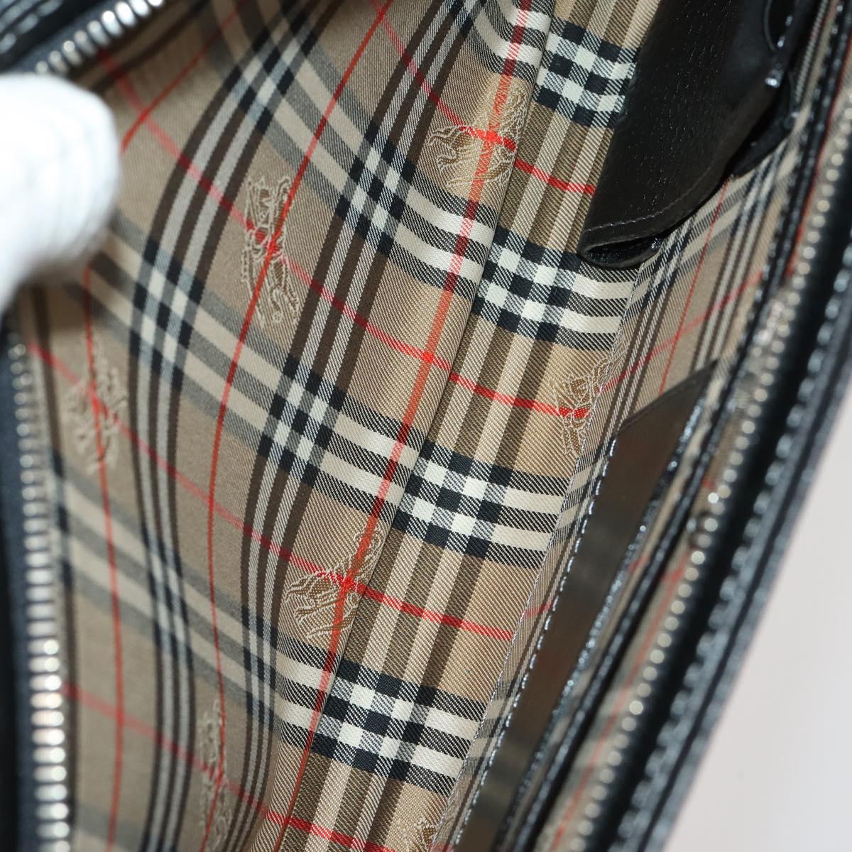 Burberrys Nova Check Clutch Bag Nylon Leather Canvas 6 Set Beige Auth 190007