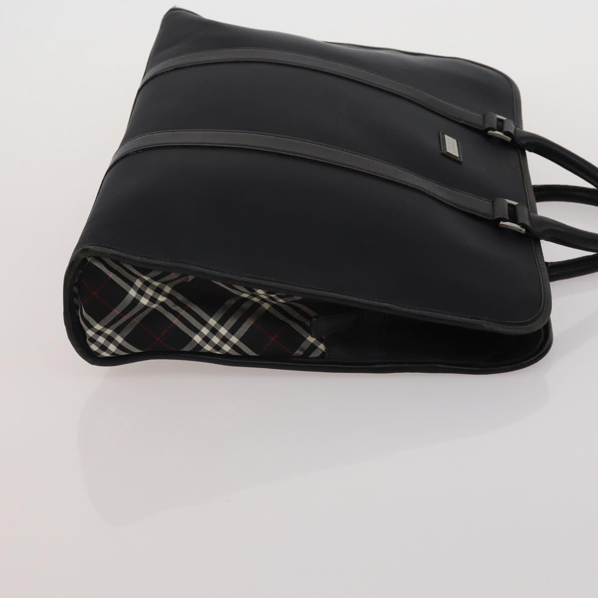 BURBERRY Business Bag Leather Canvas 4 Set Khaki Black Auth 190008