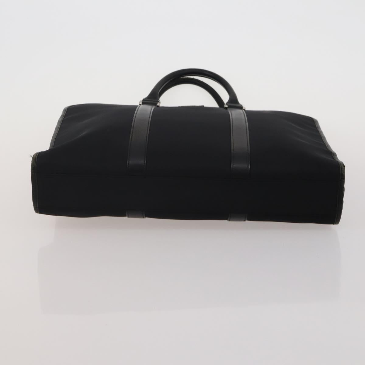 BURBERRY Business Bag Leather Canvas 4 Set Khaki Black Auth 190008