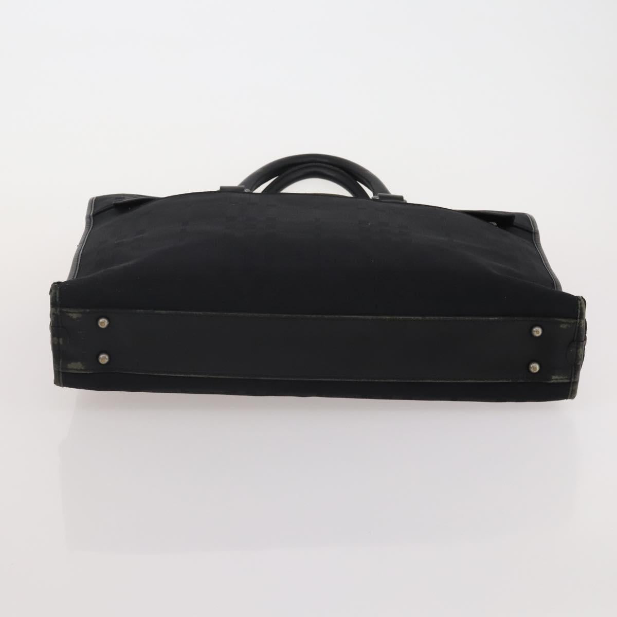 BURBERRY Business Bag Leather Canvas 4 Set Khaki Black Auth 190008