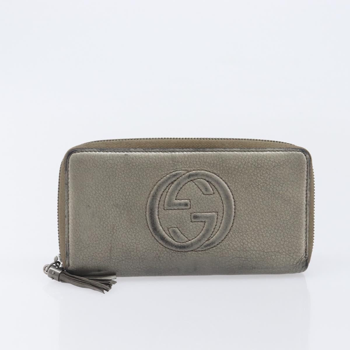 GUCCI GG Canvas Wallet PVC Leather 5 Set Beige Brown black Auth 190013