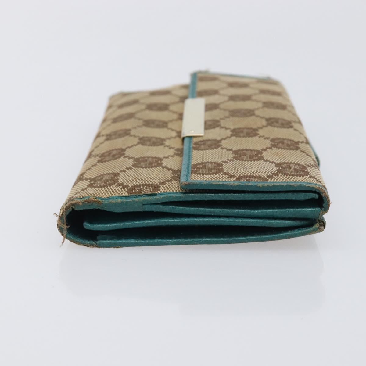 GUCCI GG Canvas Wallet PVC Leather 5 Set Beige Brown black Auth 190013