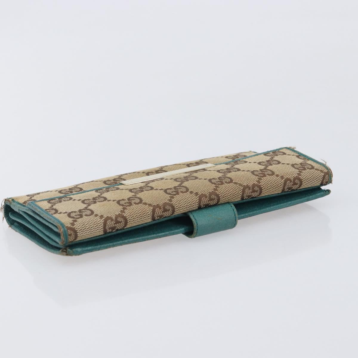 GUCCI GG Canvas Wallet PVC Leather 5 Set Beige Brown black Auth 190013