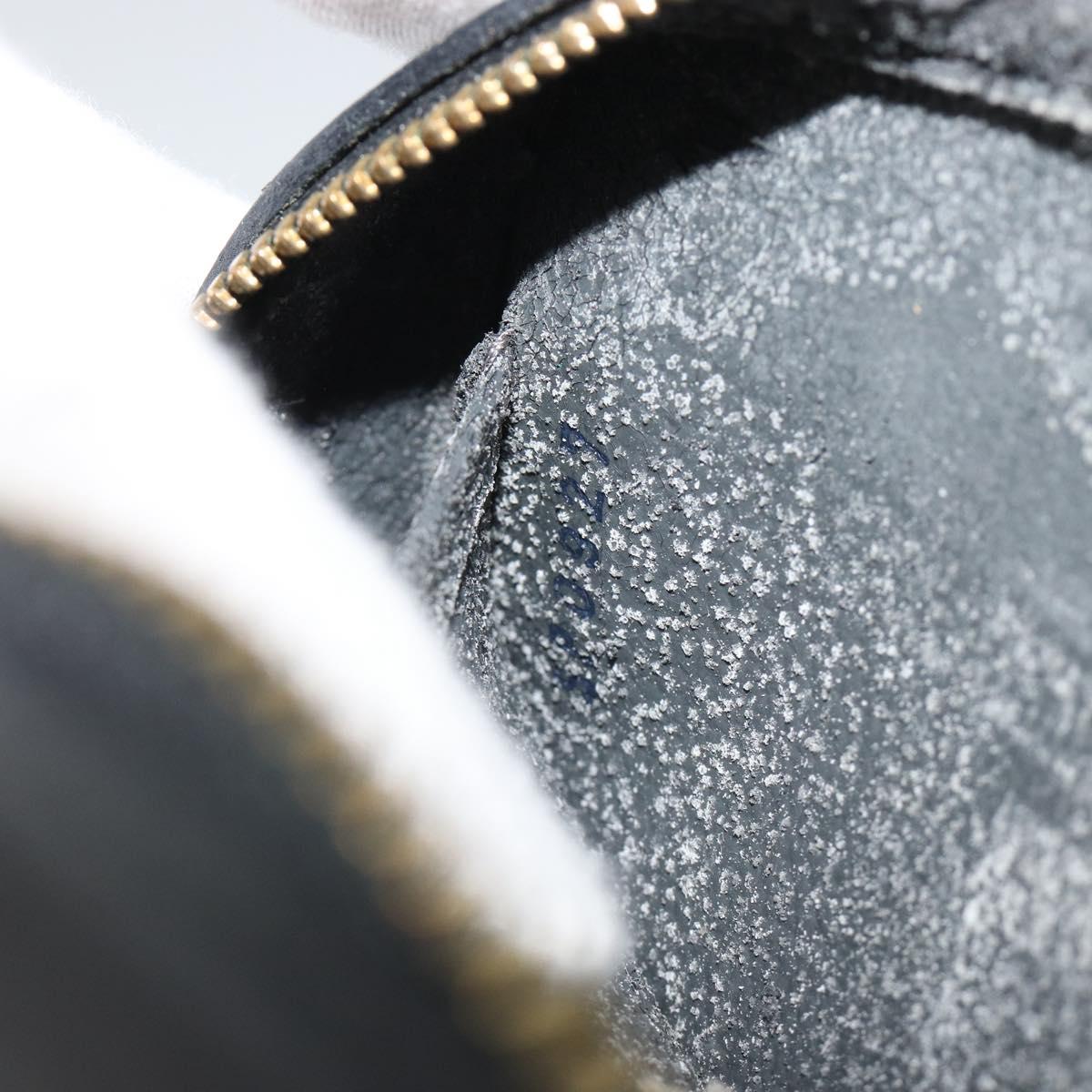LOUIS VUITTON Epi Dauphine PM Pouch Black M48442 LV Auth 190025