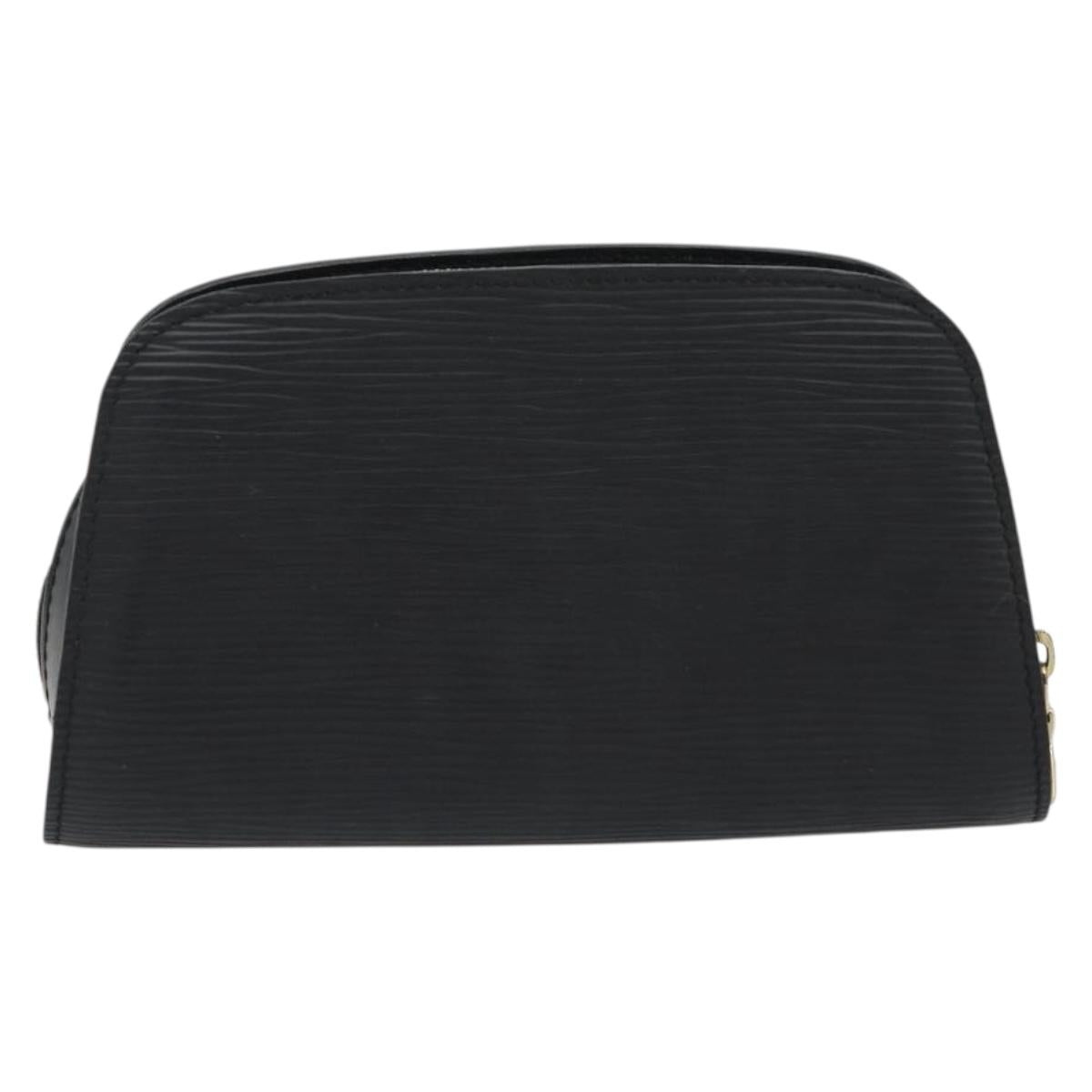 LOUIS VUITTON Epi Dauphine PM Pouch Black M48442 LV Auth 190025