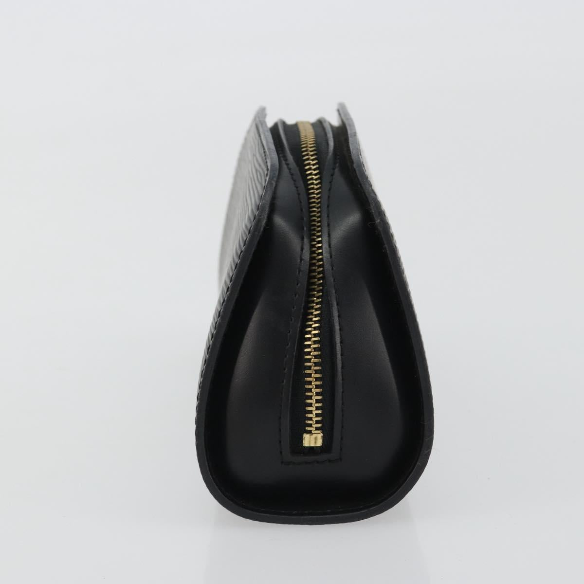 LOUIS VUITTON Epi Dauphine PM Pouch Black M48442 LV Auth 190025