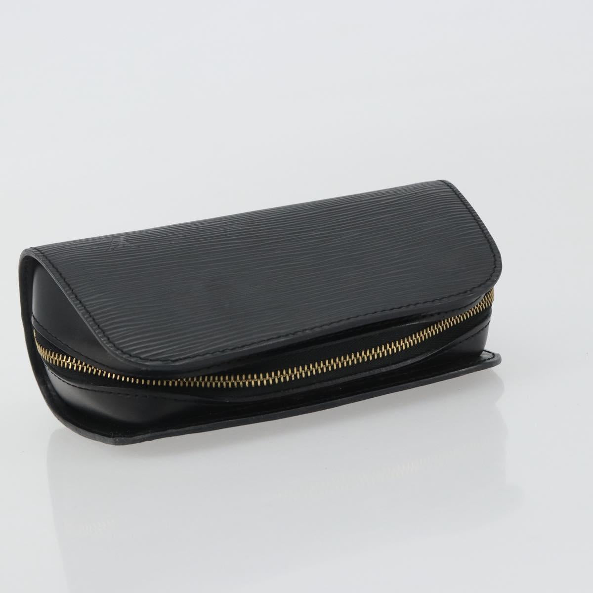 LOUIS VUITTON Epi Dauphine PM Pouch Black M48442 LV Auth 190025