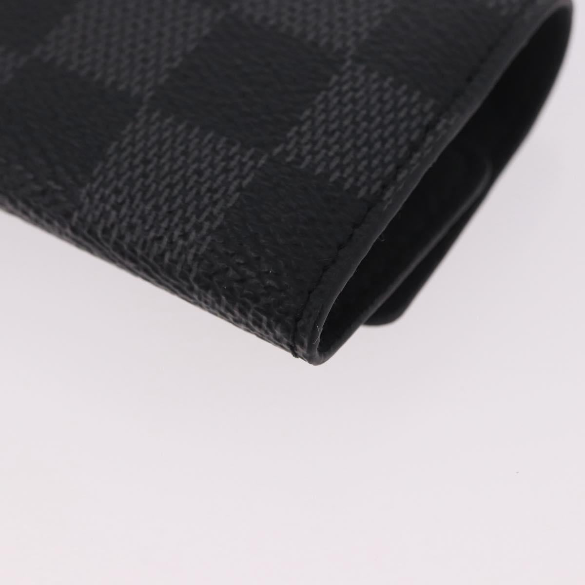 LOUIS VUITTON Damier Graphite Buton de Manchette Cuffs LV Auth 190032