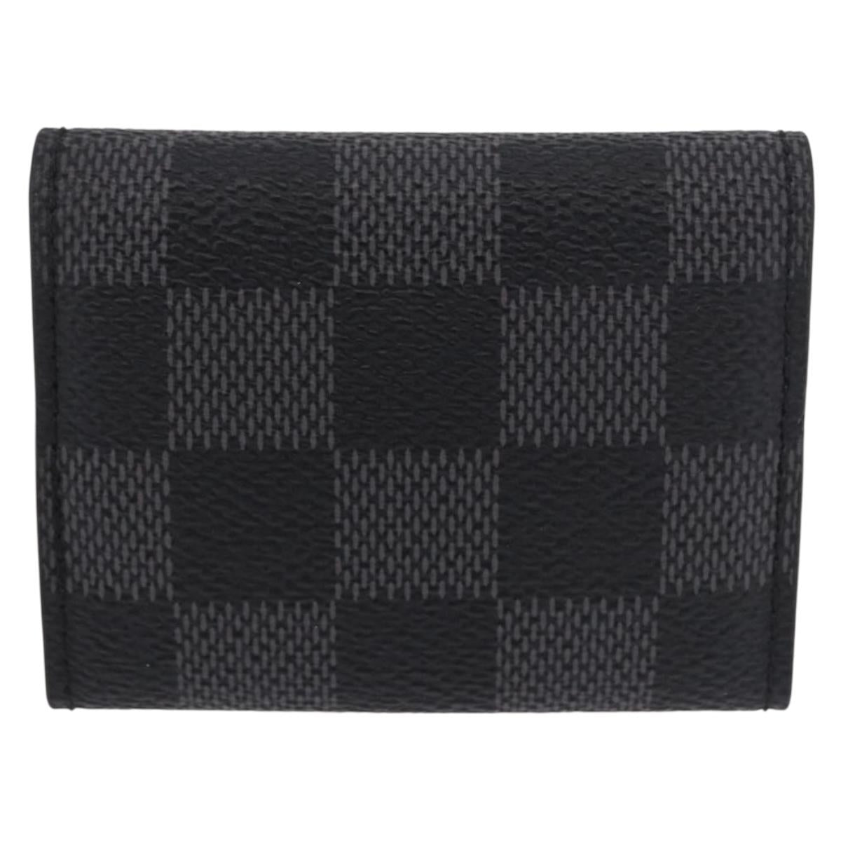 LOUIS VUITTON Damier Graphite Buton de Manchette Cuffs LV Auth 190032