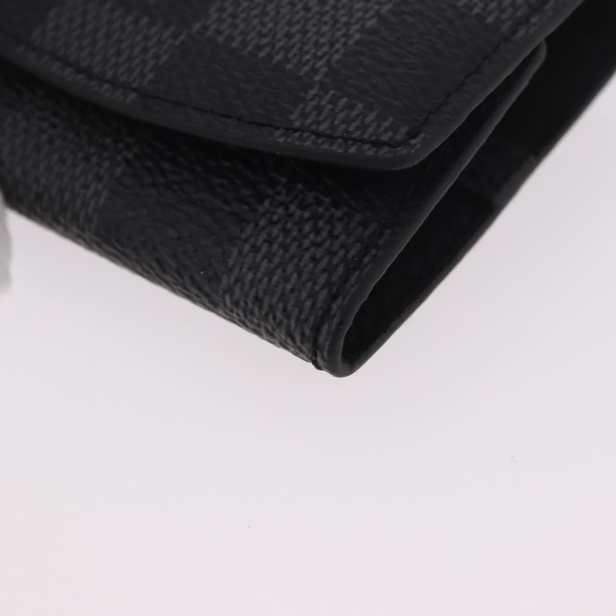 LOUIS VUITTON Damier Graphite Buton de Manchette Cuffs LV Auth 190032