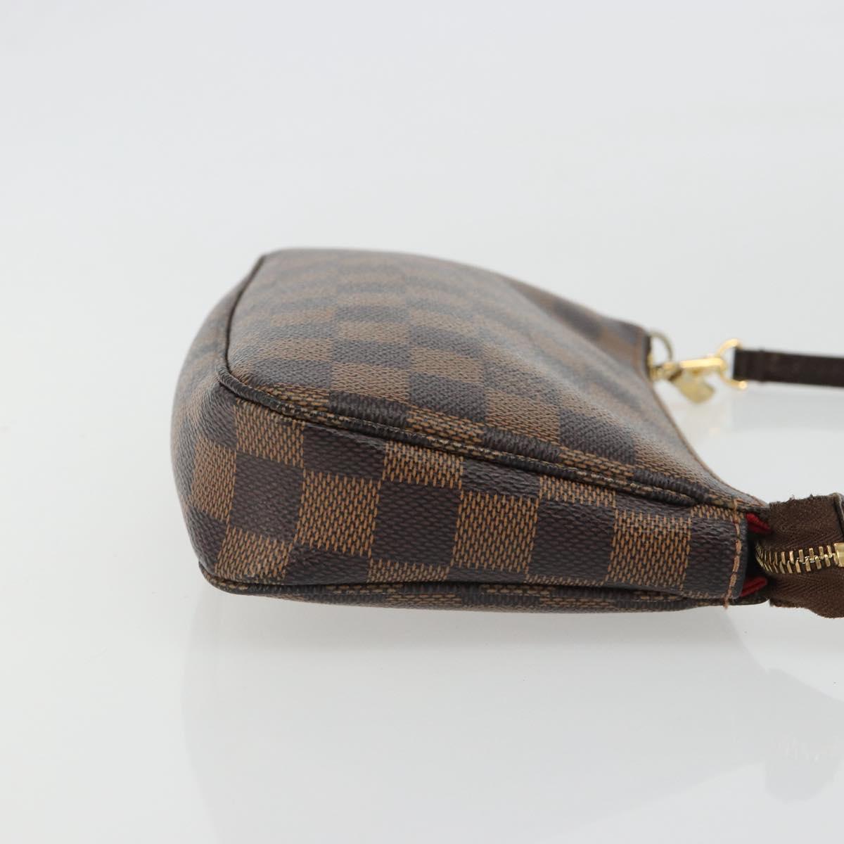 LOUIS VUITTON Damier Ebene Pochette Accessoires Pouch N41206 LV Auth 190053