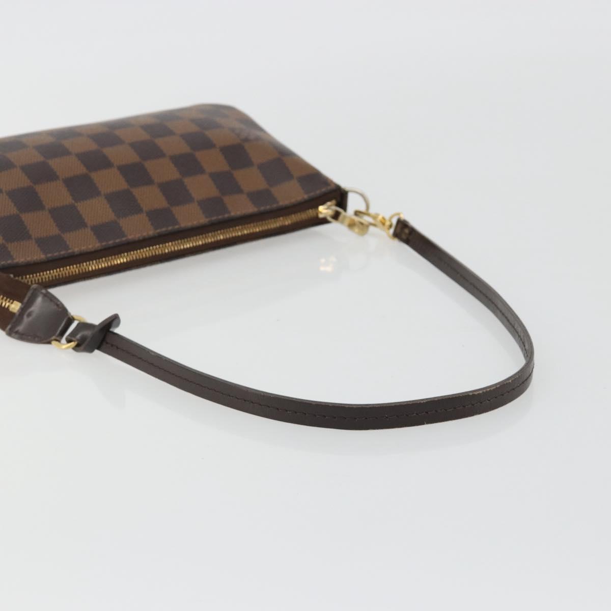 LOUIS VUITTON Damier Ebene Pochette Accessoires Pouch N41206 LV Auth 190053