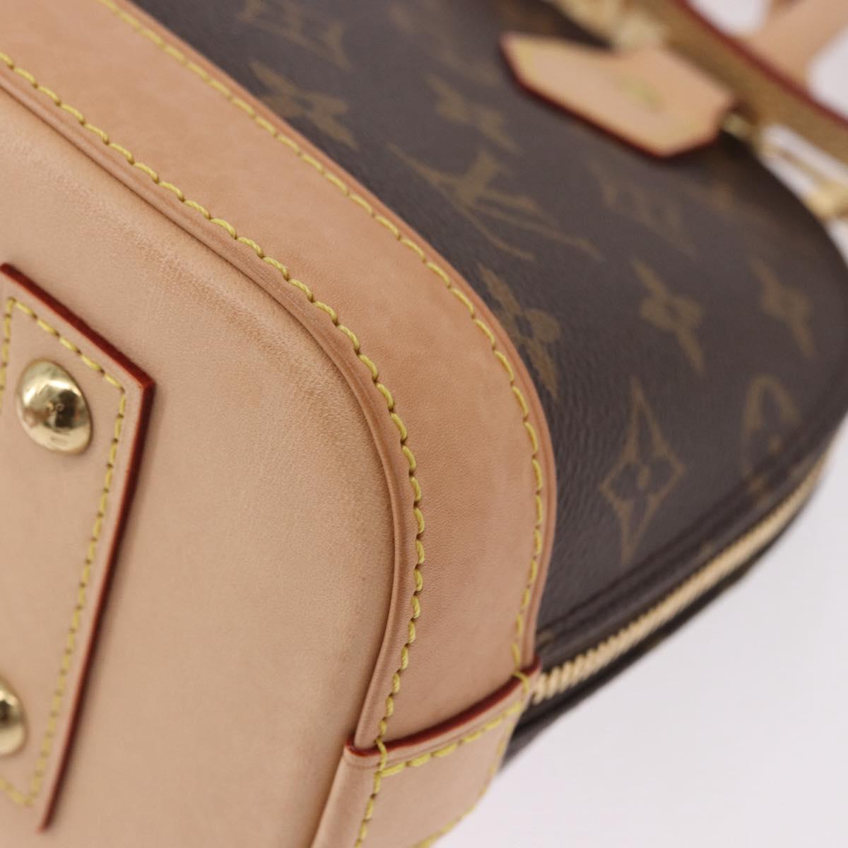 LOUIS VUITTON Monogram Alma BB Hand Bag 2way M53152 LV Auth 190077SAM