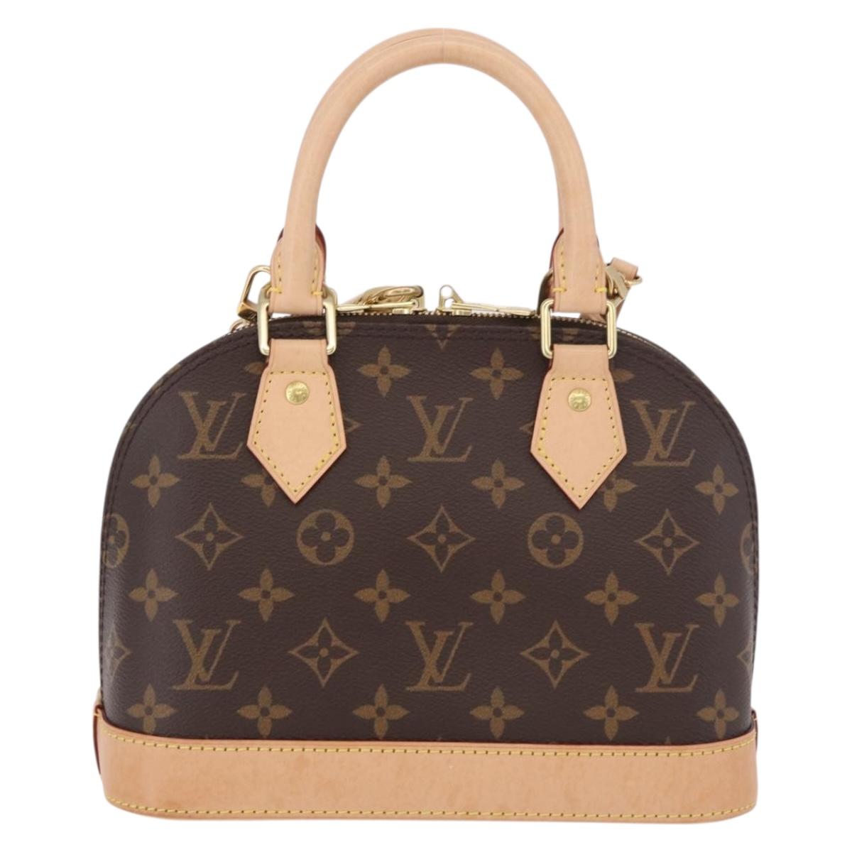 LOUIS VUITTON Monogram Alma BB Hand Bag 2way M53152 LV Auth 190077SAM
