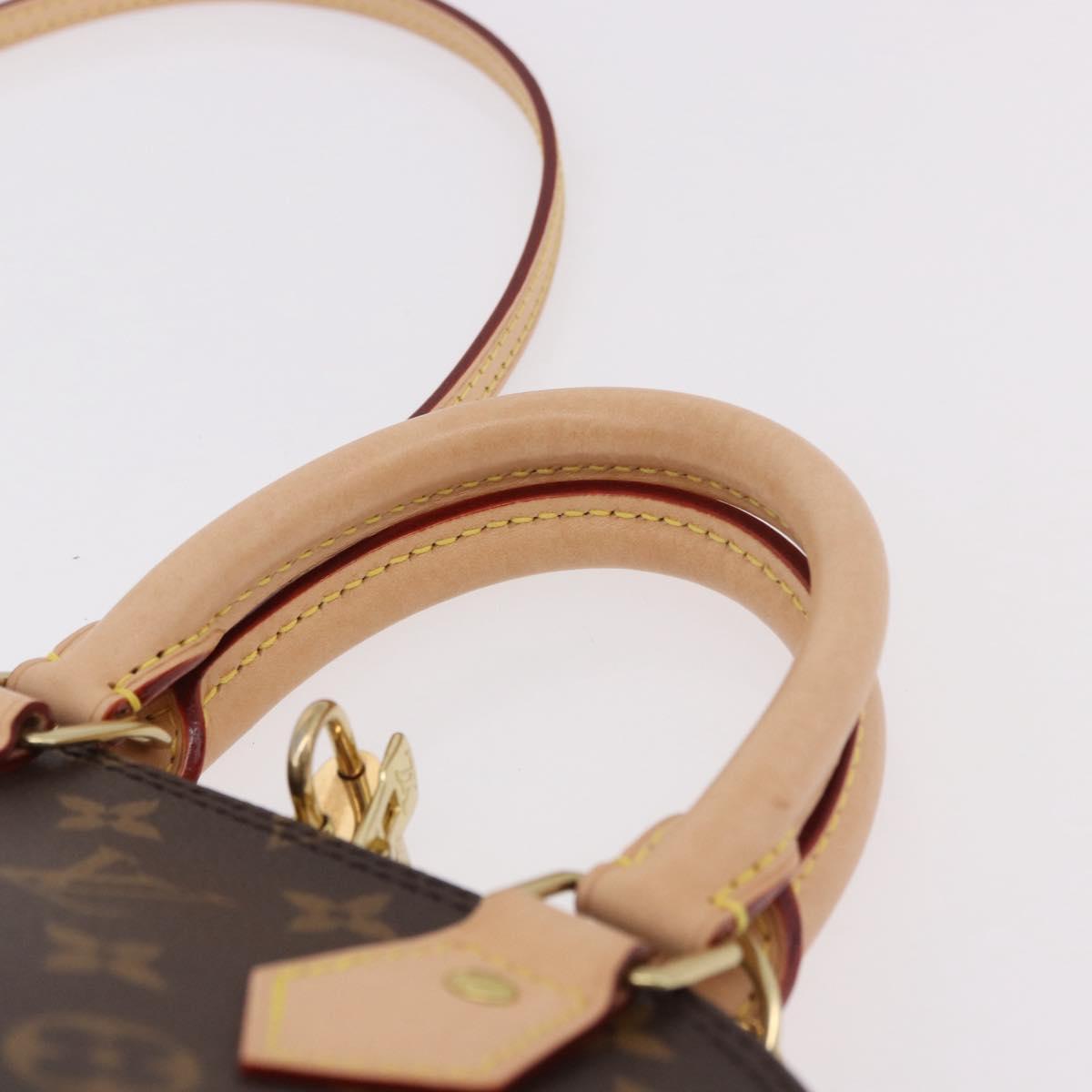 LOUIS VUITTON Monogram Alma BB Hand Bag 2way M53152 LV Auth 190077SAM