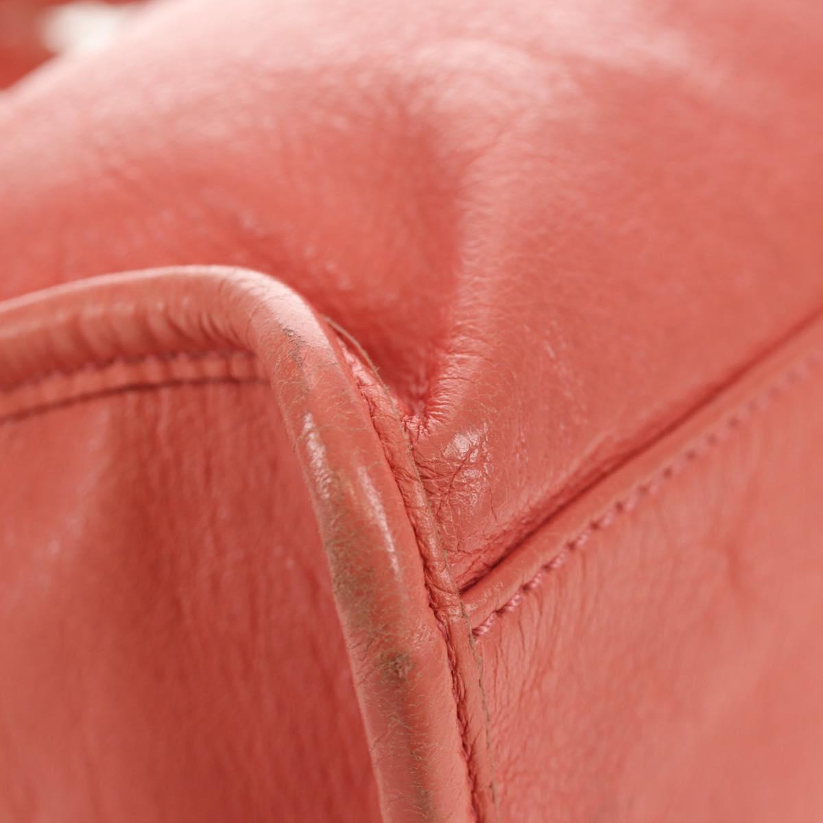 BALENCIAGA Giant Mini City Hand Bag Leather 2way Pink Gold 309544 Auth 190081SAM