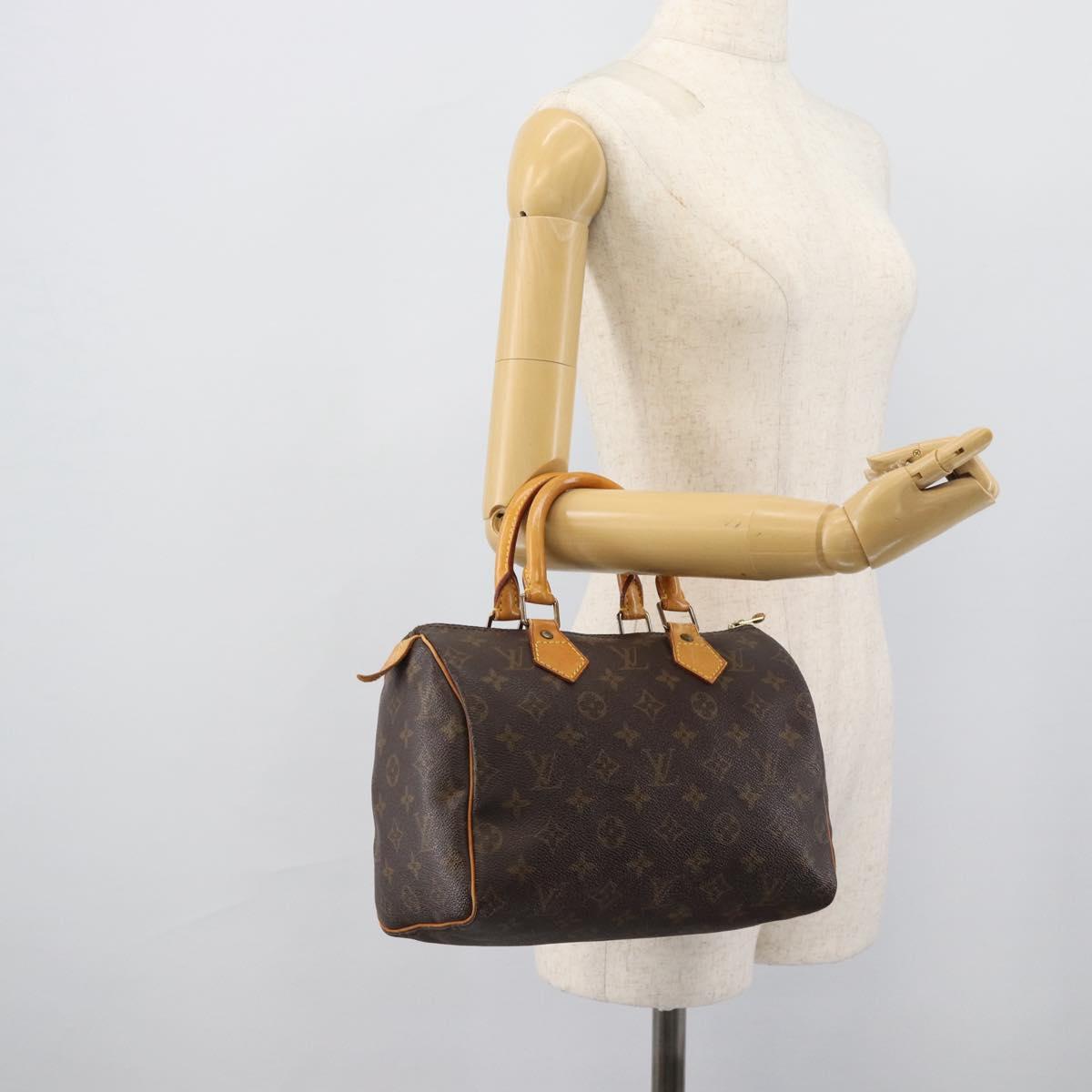 LOUIS VUITTON Monogram Speedy 25 Hand Bag M41528 LV Auth 190084A