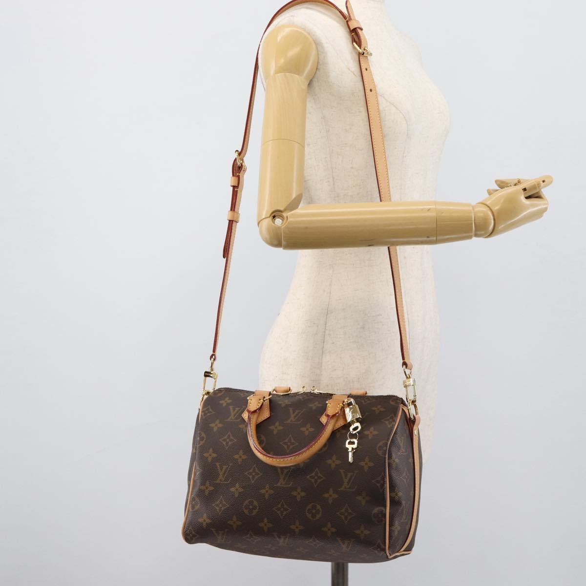 LOUIS VUITTON Monogram Speedy Bandouliere 25 Hand Bag 2way M45948 Auth 190087SAM