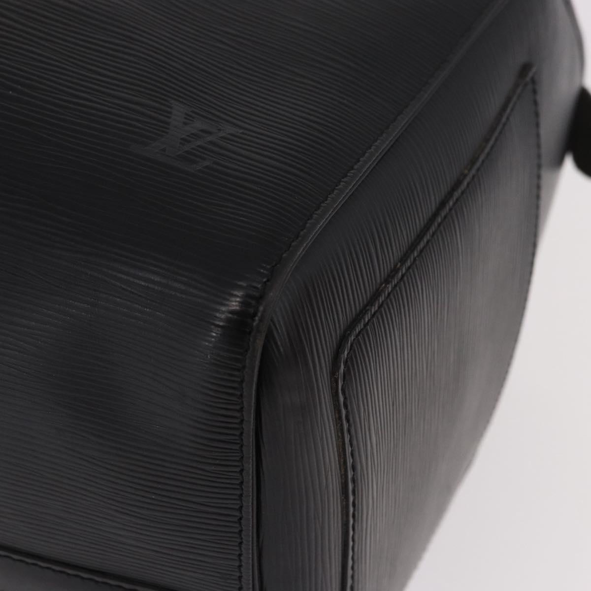 LOUIS VUITTON Epi Keepall 50 Boston Bag Black M42962 LV Auth 190102SAV