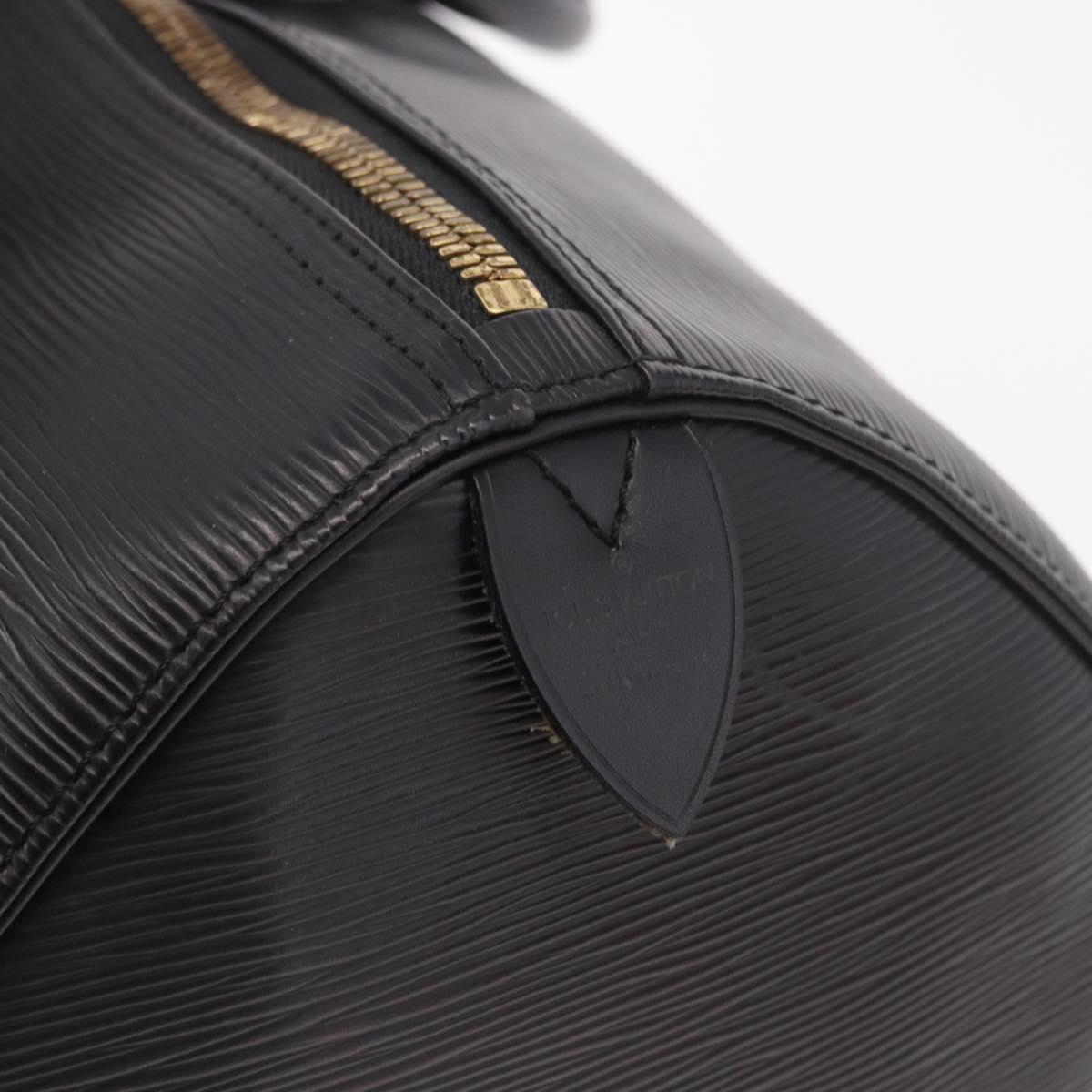 LOUIS VUITTON Epi Keepall 50 Boston Bag Black M42962 LV Auth 190102SAV