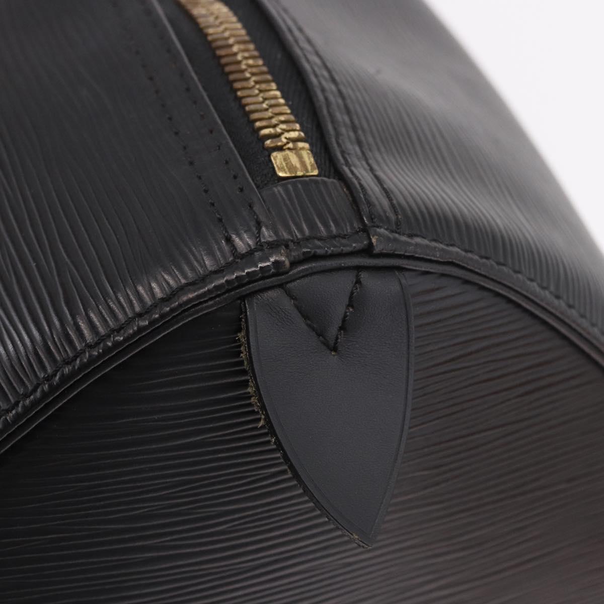 LOUIS VUITTON Epi Keepall 50 Boston Bag Black M42962 LV Auth 190102SAV
