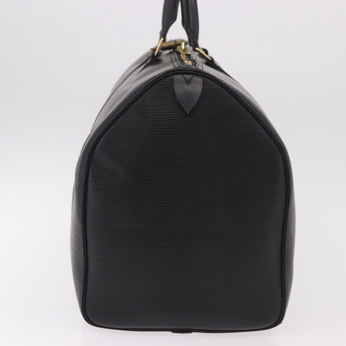 LOUIS VUITTON Epi Keepall 50 Boston Bag Black M42962 LV Auth 190102SAV