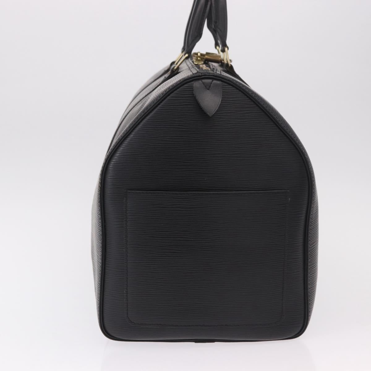 LOUIS VUITTON Epi Keepall 50 Boston Bag Black M42962 LV Auth 190102SAV