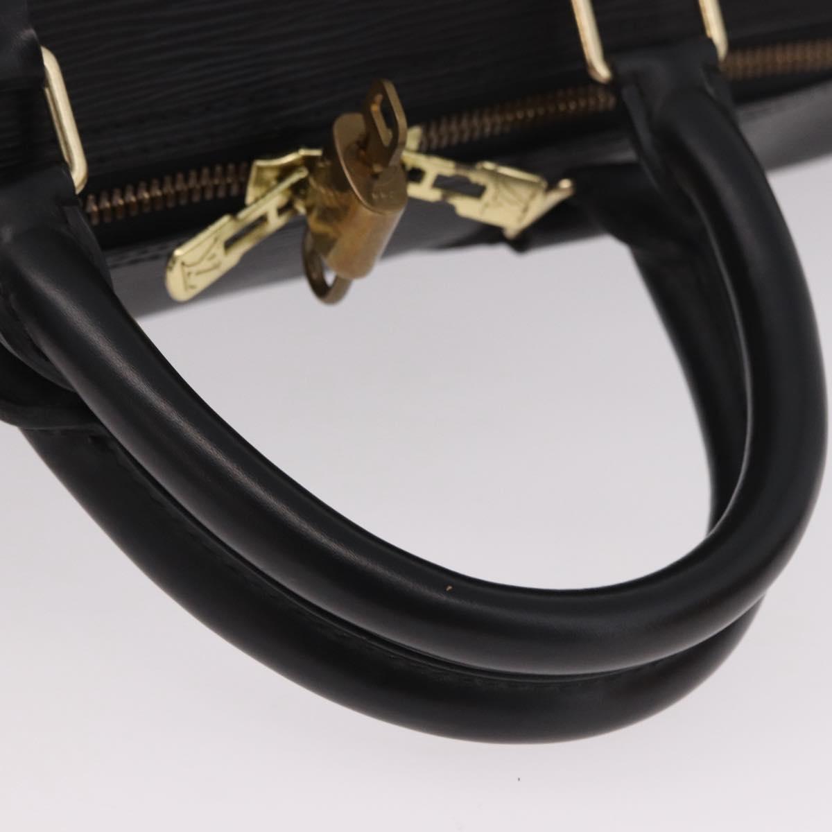 LOUIS VUITTON Epi Keepall 50 Boston Bag Black M42962 LV Auth 190102SAV