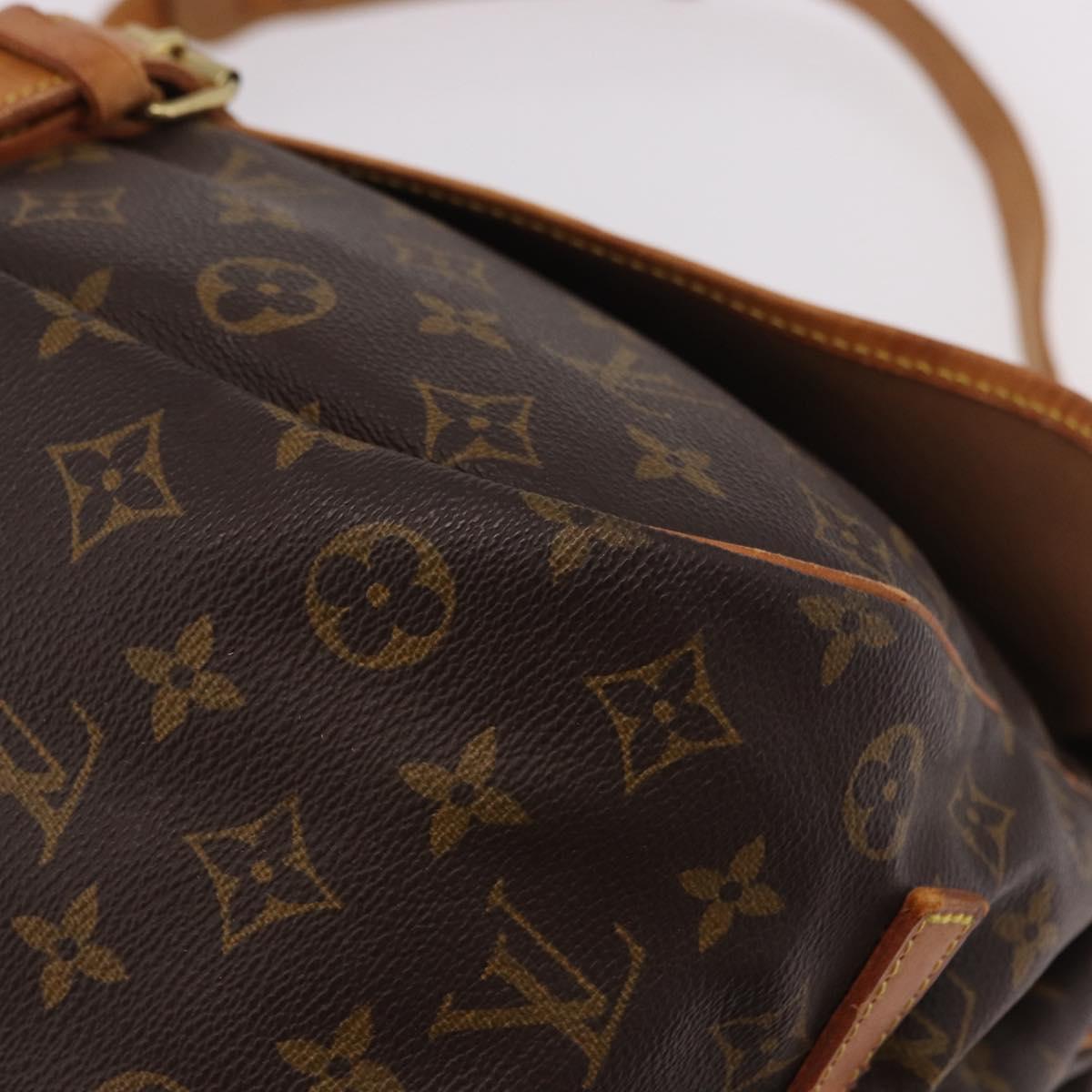 LOUIS VUITTON Monogram Saumur 35 Shoulder Bag M42254 LV Auth 190105A
