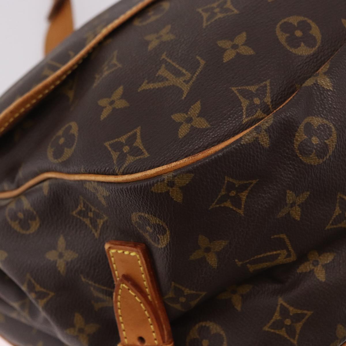 LOUIS VUITTON Monogram Saumur 35 Shoulder Bag M42254 LV Auth 190105A