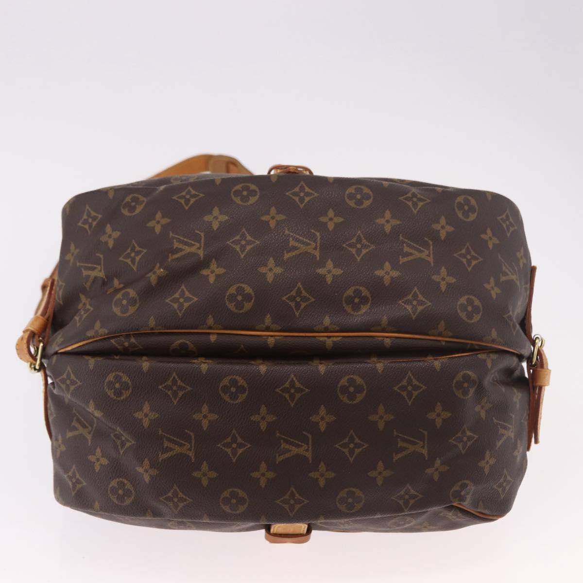 LOUIS VUITTON Monogram Saumur 35 Shoulder Bag M42254 LV Auth 190105A