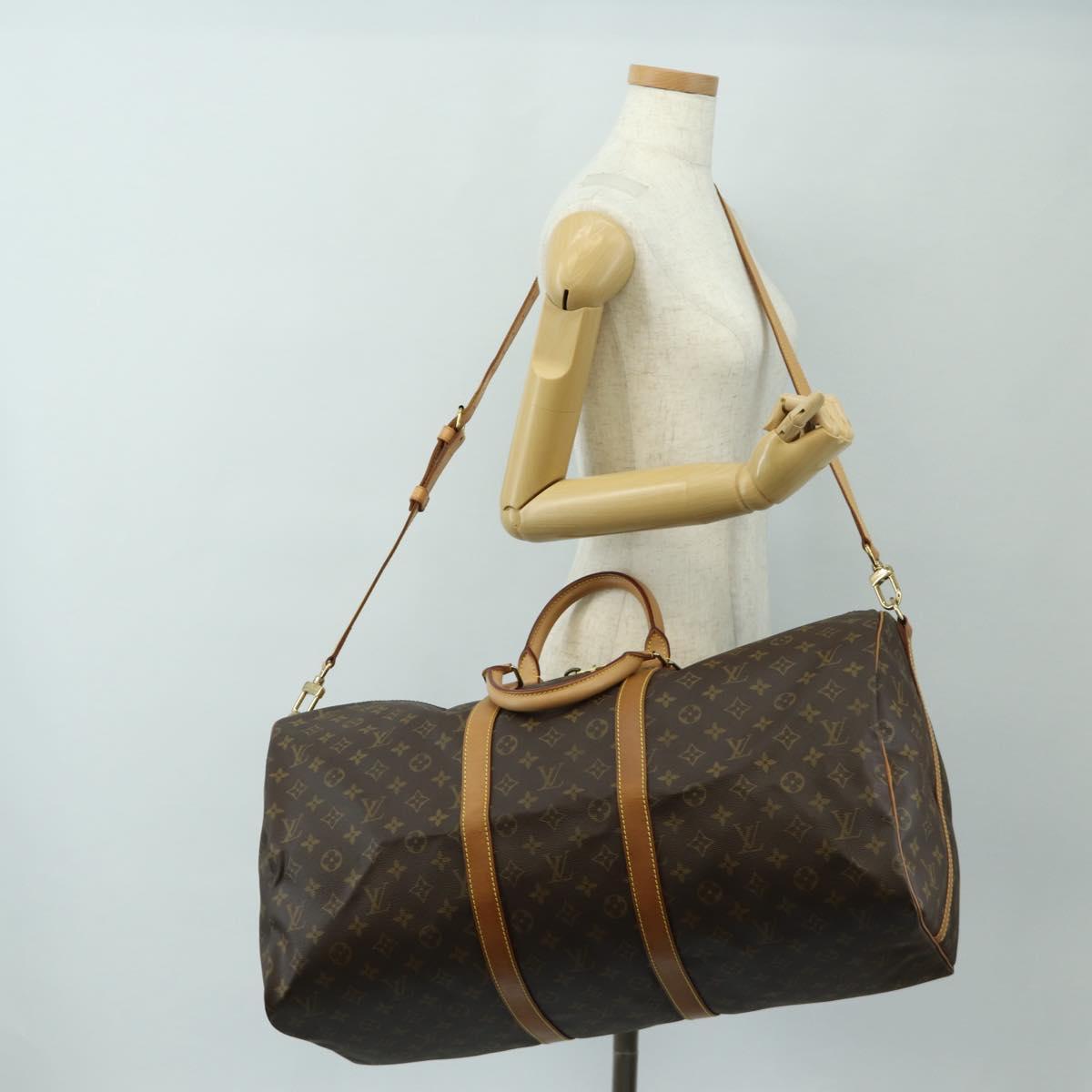 LOUIS VUITTON Monogram Keepall Bandouliere 60 Bag M41412 LV Auth 190106SAV