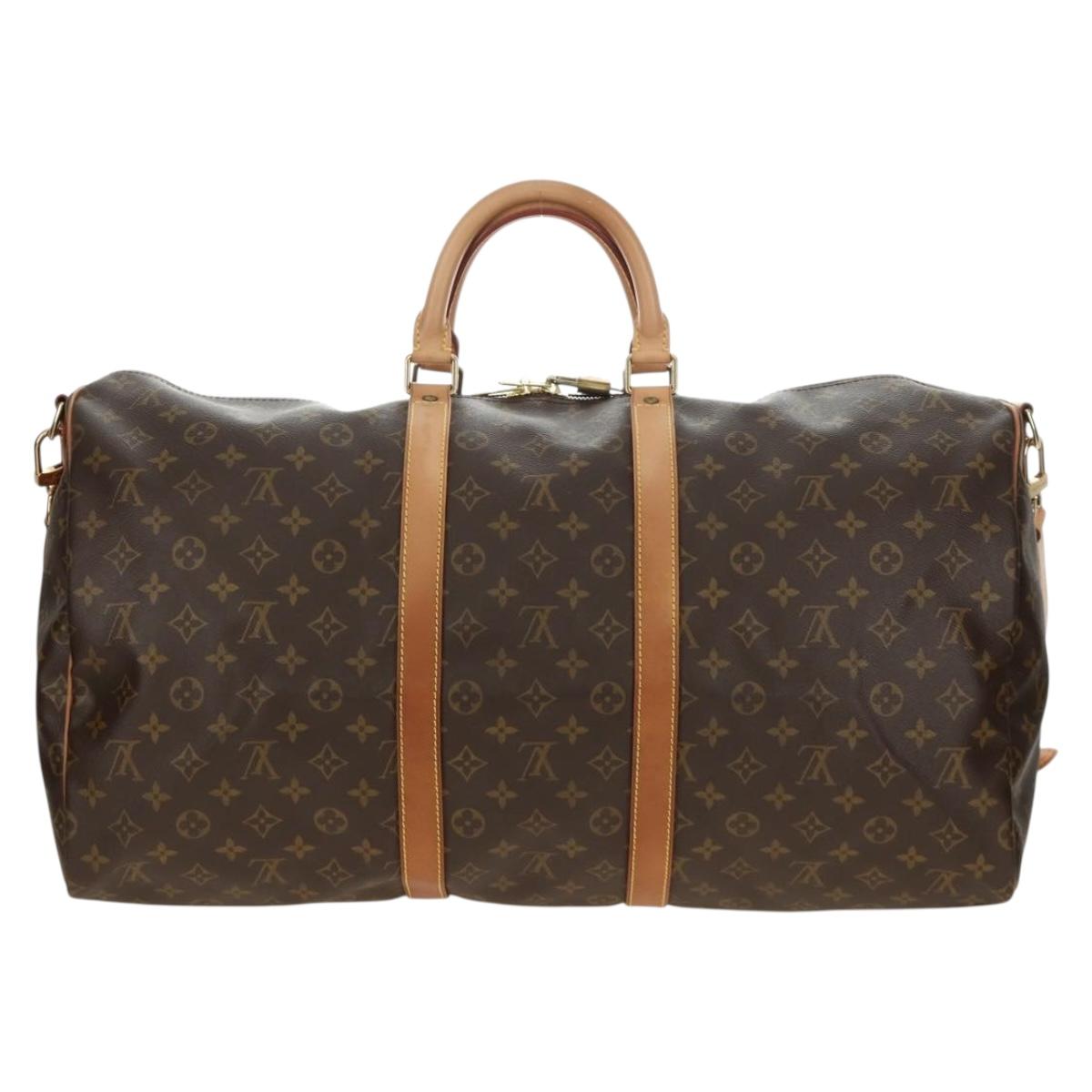 LOUIS VUITTON Monogram Keepall Bandouliere 60 Bag M41412 LV Auth 190106SAV