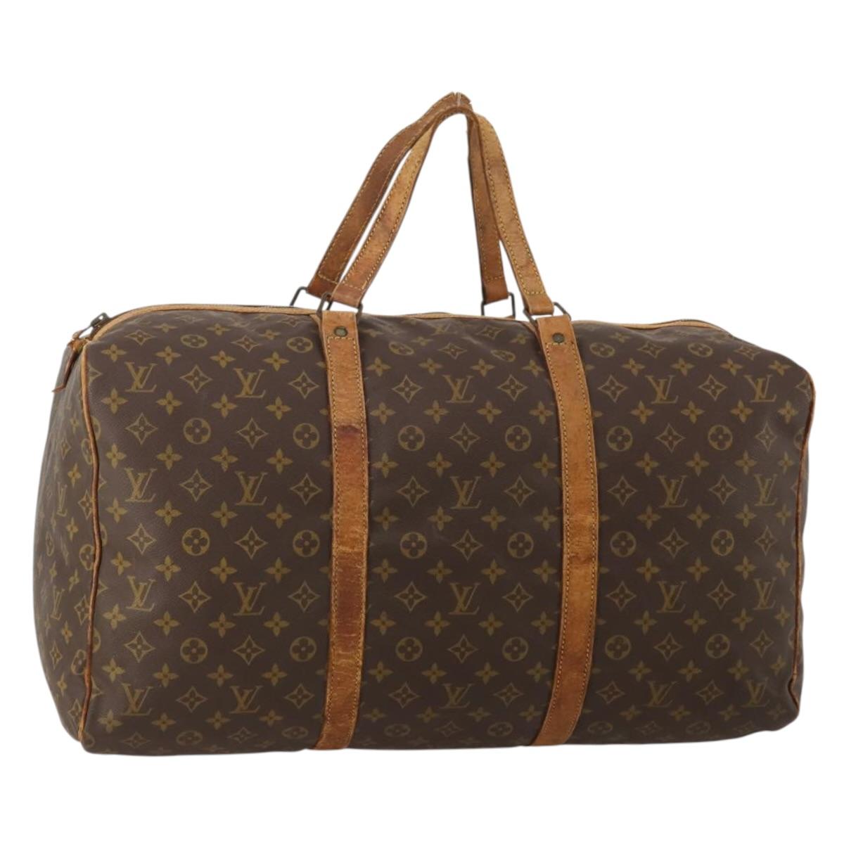 LOUIS VUITTON Monogram Sac Souple 55 Boston Bag M41622 LV Auth 190107