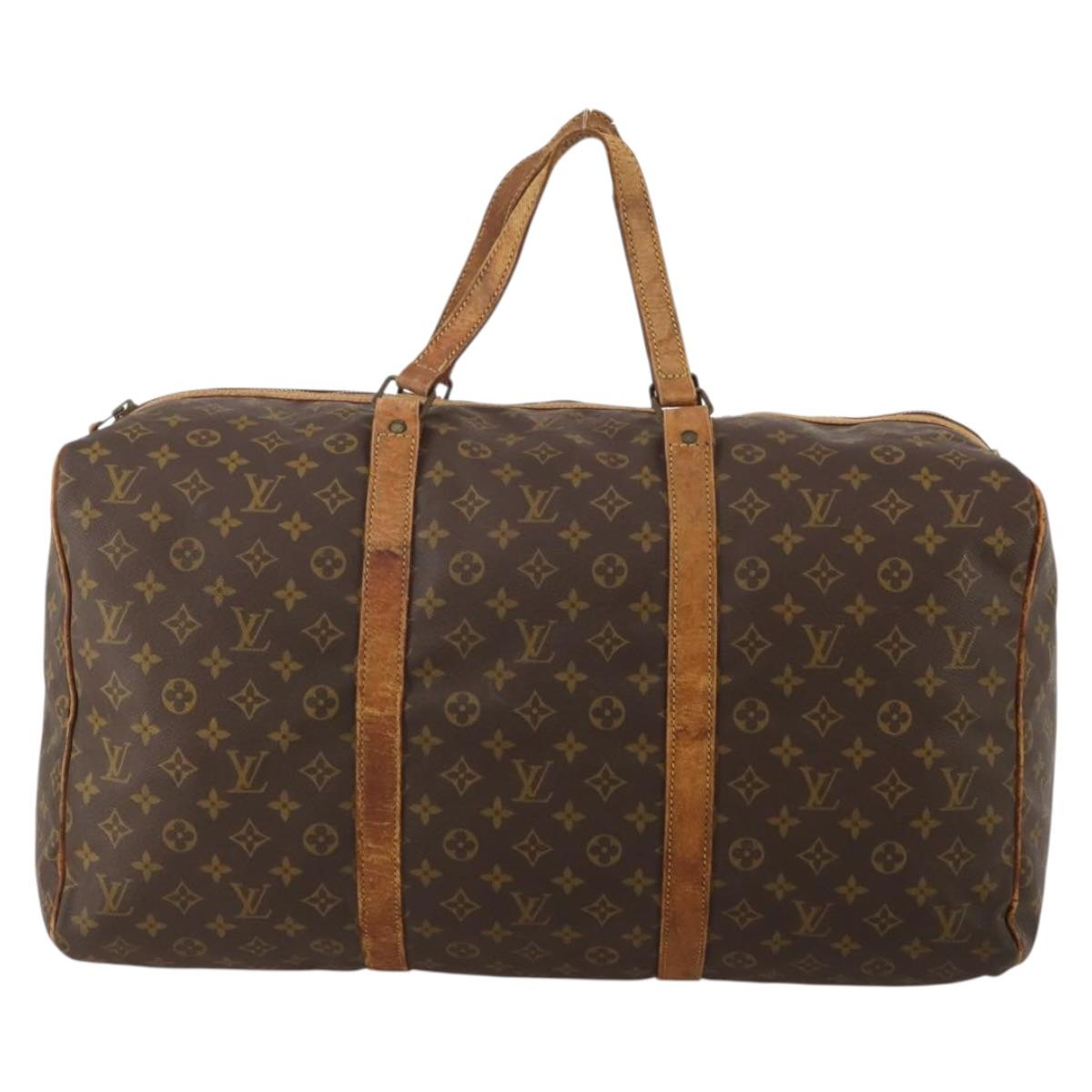 LOUIS VUITTON Monogram Sac Souple 55 Boston Bag M41622 LV Auth 190107