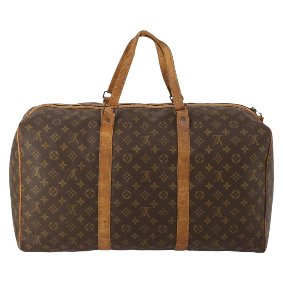 LOUIS VUITTON Monogram Sac Souple 55 Boston Bag M41622 LV Auth 190107